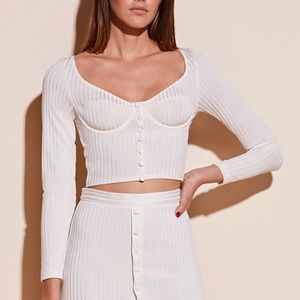 🌸🐚 FLEUR DU MAL LONG SLEEVE SNAP BRA TOP 🐚🌸